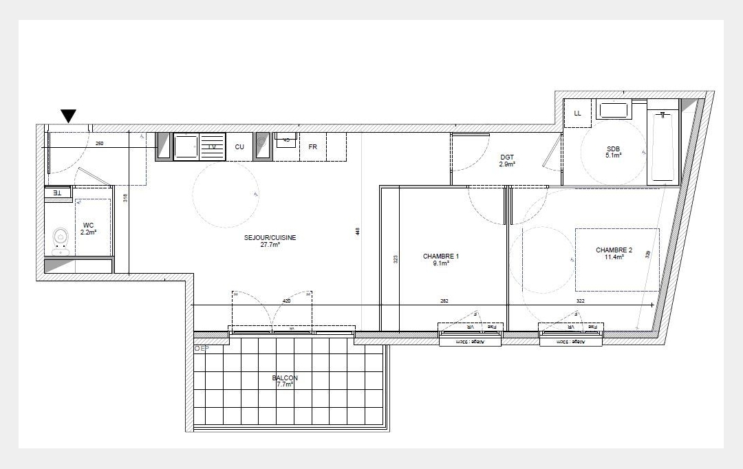 Annonces NEUVILLE : Appartement | ECULLY (69130) | 58 m2 | 309 000 € 